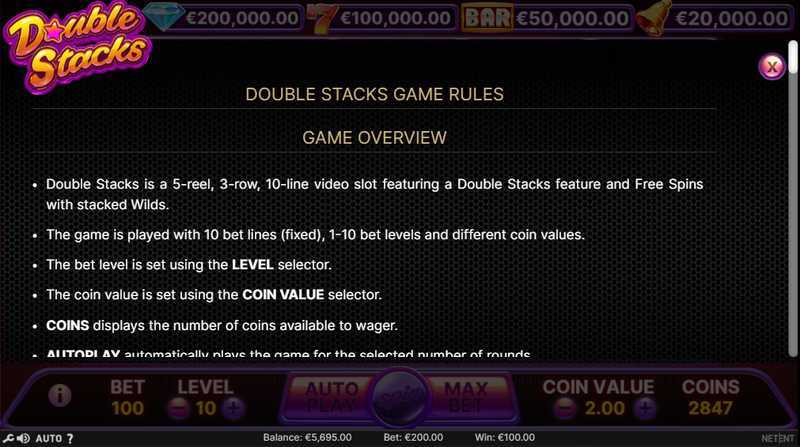 Play Double Stacks