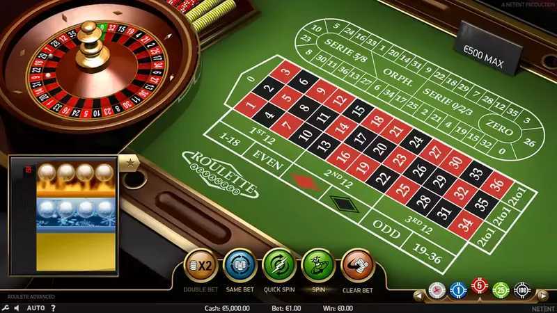 Play Roulette Advanced VIP Limit