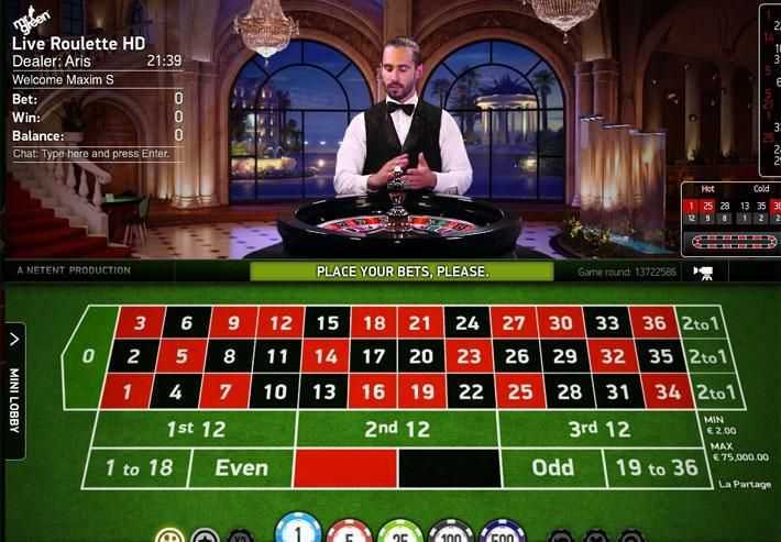 Play Roulette Live Casino