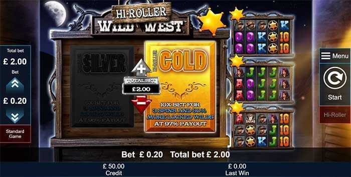 Play Wild West Hi-Roller