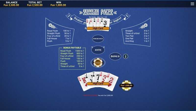 Play Russian Poker