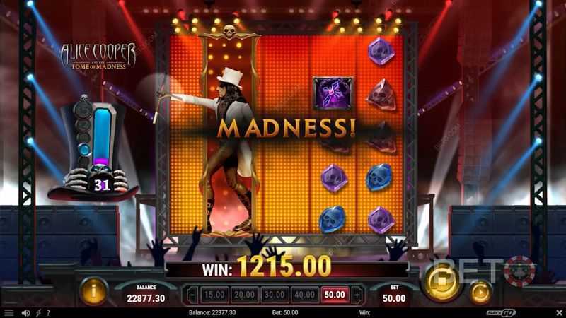 Slot Alice Cooper and the Tome of Madness