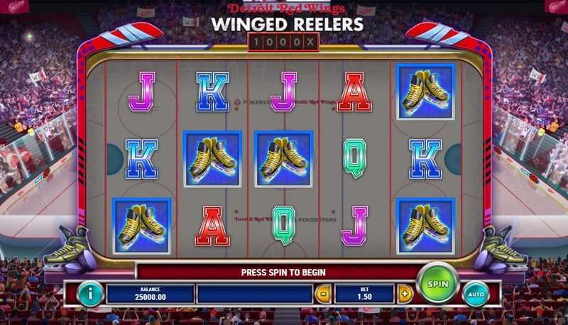 Slot Detroit Red Wings Winged Reelers