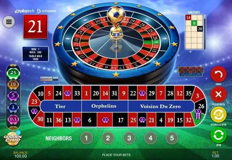 Play European Football Roulette