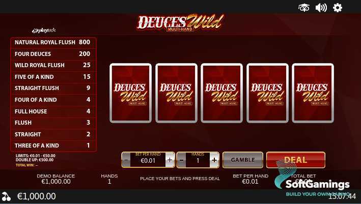 Play Deuces Wild Multi Hand