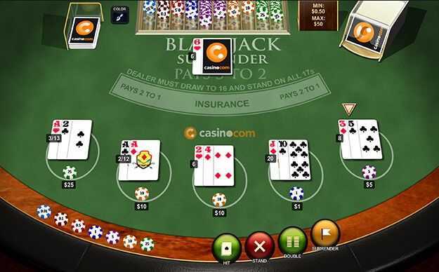 Play Multiplayer Blackjack Surrender