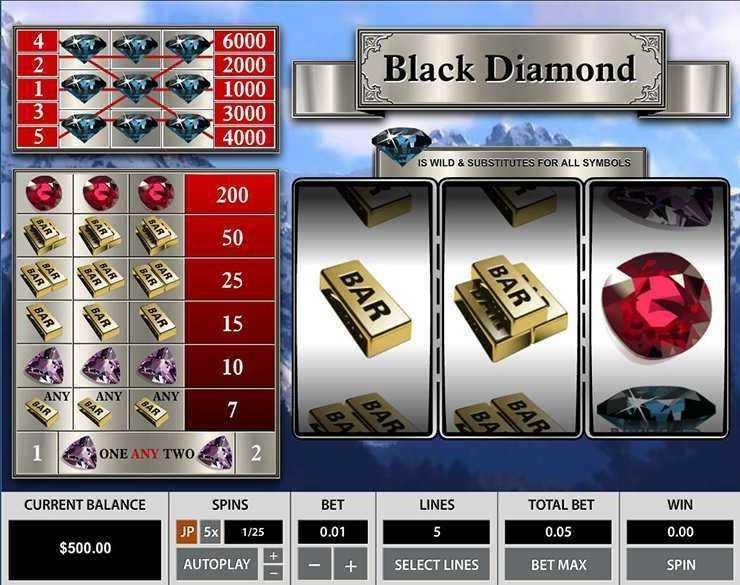 Play Black Diamond 5 Lines