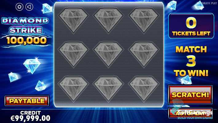 Play Diamond Strike Scratchcard