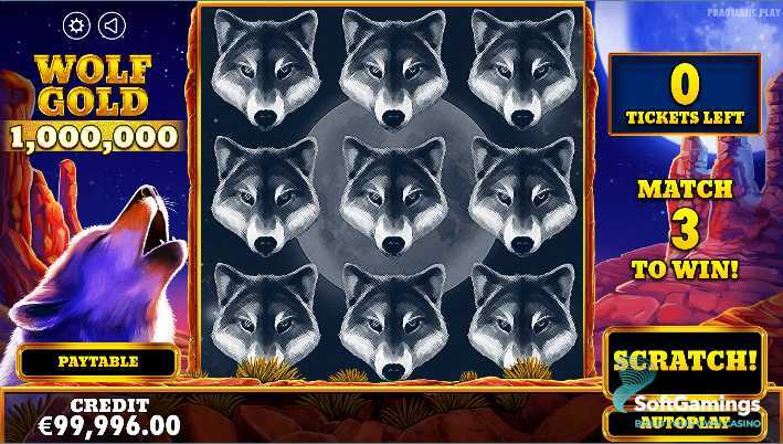 Play Wolf Gold Scratchcard