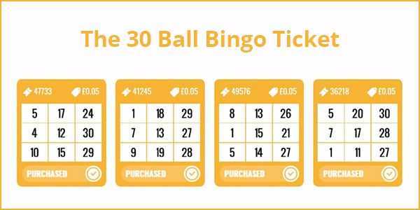 Play Bingo 30 Ball