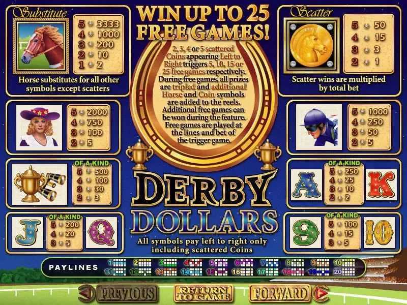 Play Derby Dollars