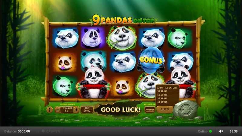 Play 9 Pandas On Top