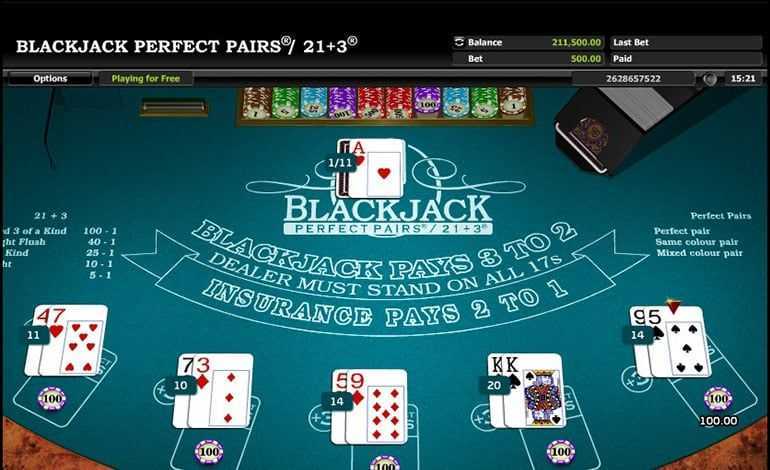 Play 21+3 Progressive Blackjack