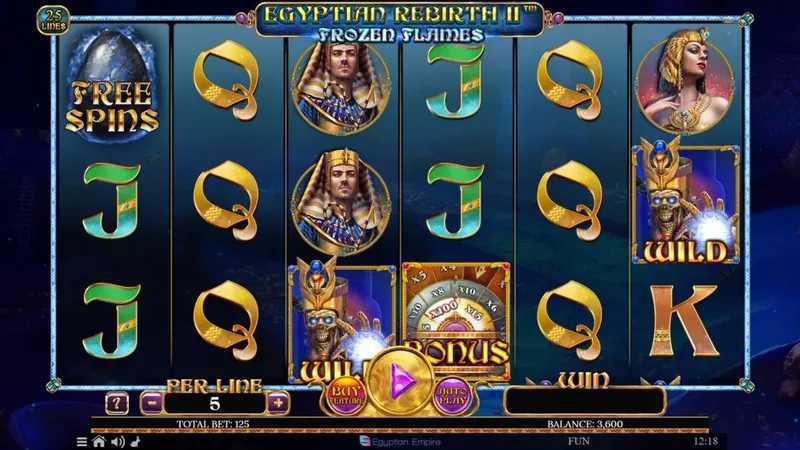 Play Egyptian Rebirth II Frozen Flames