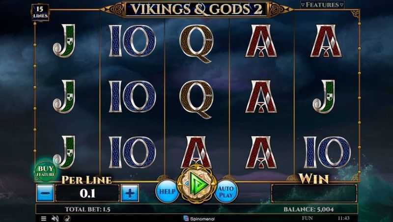 Play Vikings and Gods 2 15 Lines