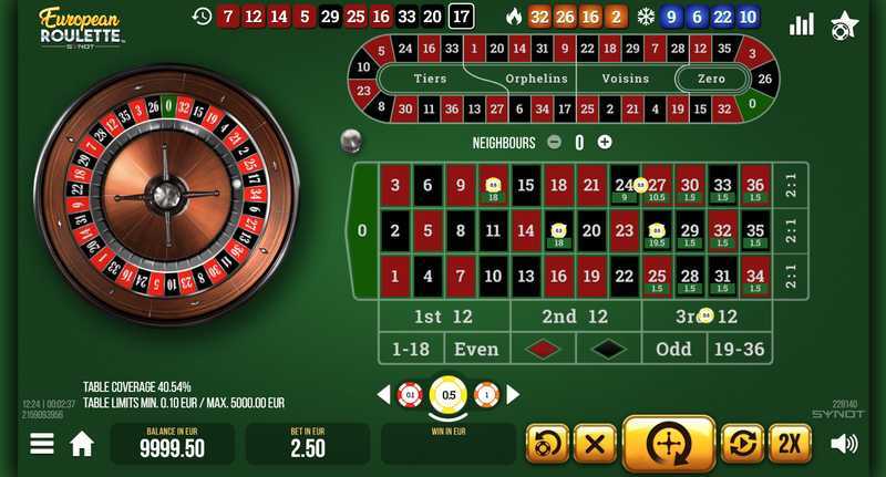 Play European Roulette