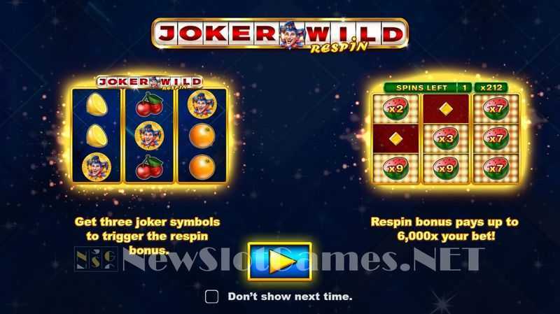 Play Joker Wild Respin