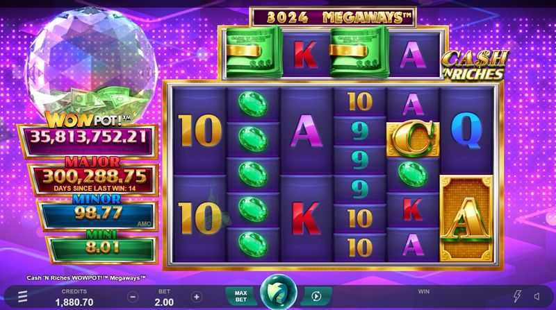 Play Cash 'N Riches WowPot Megaways