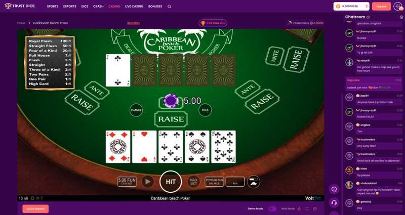 Play Caribbean Beach Poker