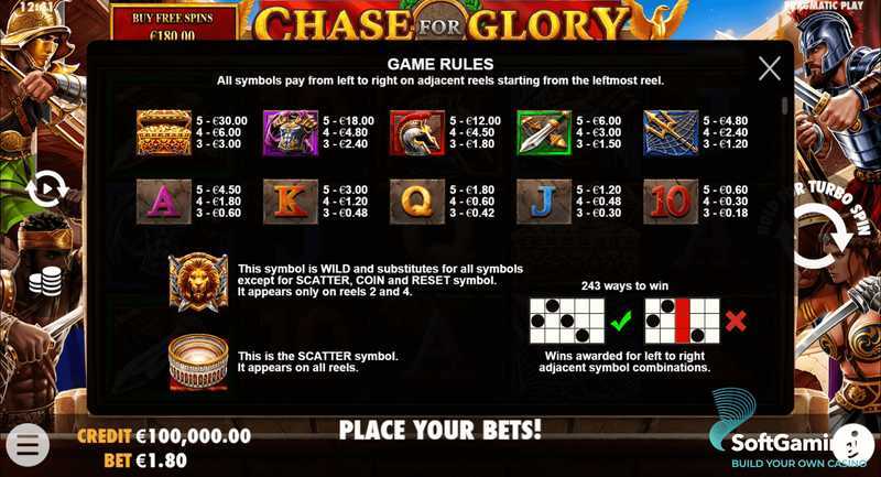 Play Chase for Glory