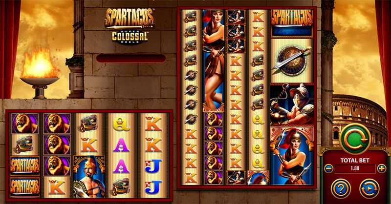 Play Spartacus Super Colossal Reels