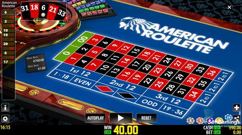 Play American Roulette Slider